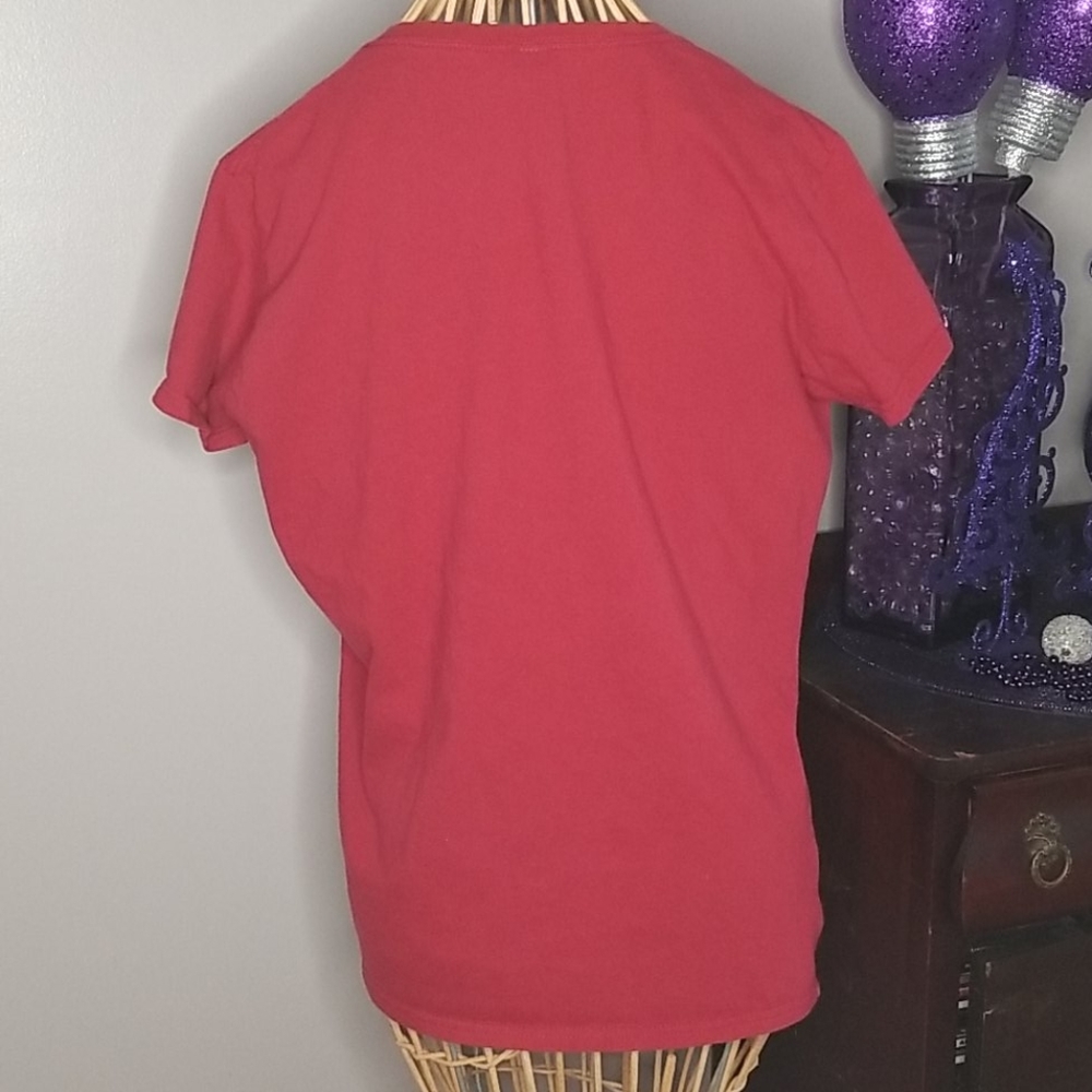 Anvil Lightweight Large Red "Stand for the Flag, Kneel for the Fallen" T-shirt - Picture 3 of 6
